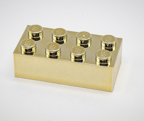 Lego chrome gold - lego, brick