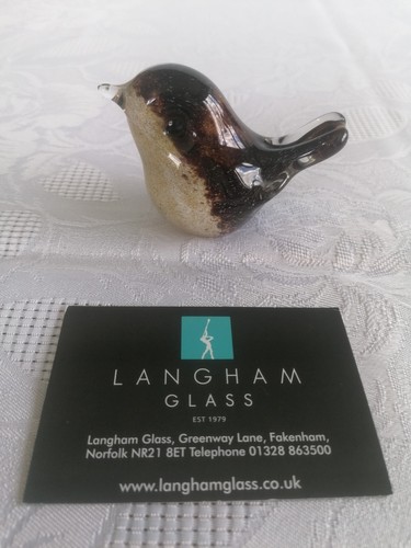 Langham glass handblown brown - langham,