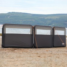 VANGO AIRBEAM WINDBREAK MODULAR 3 PANEL WINDSCREEN CARAVAN MOTORHOME AND CAMPING