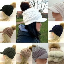 Unisex Peaked Beanie Cable