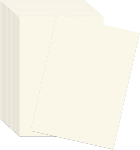 Sheets cream ivory card - 50,
