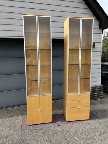 Pair tall hulsta display - pair,