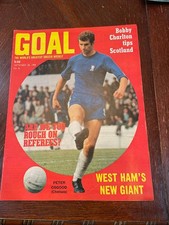 Goal Soccer Weekly Magazine: No 8,  September 28, 1968  Very Good Condition