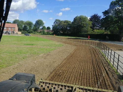 Power harrowing land - power, harrowing,
