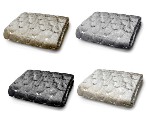 Crushed velvet throw - crushed,