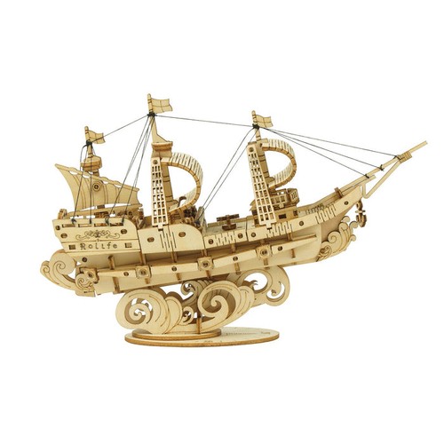 Rolife sailing ship - rolife, wooden