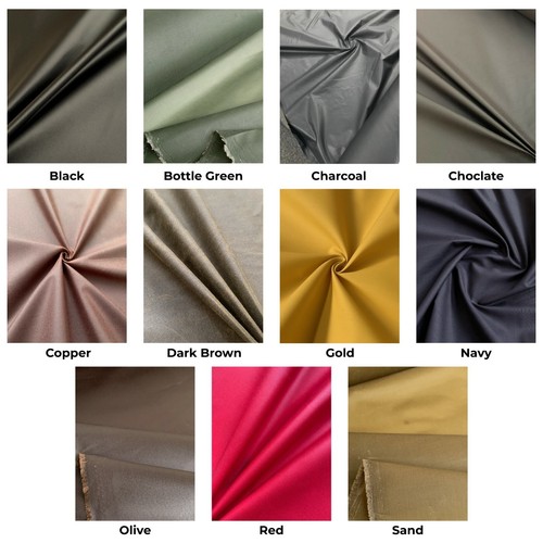 Waxed cotton fabric - fabric, clearance