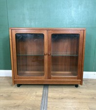 Mid Century Teak G Plan Glass Cabinet-Courier Delivery 