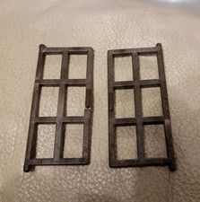 2 mended panes for bay window Sylvanian Families purple roof Oakwood Manor