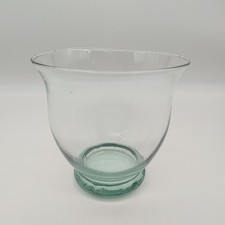 Vintage footed hurricane vase - hurricane,