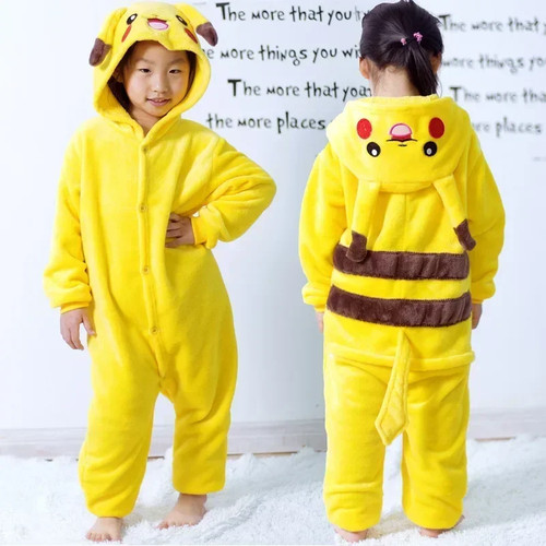 Pokemon pikachu flannel onesie - pokemon,