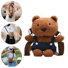 1pc Casual Bag Lovely Women Cross-body Bag Bear Plush Women Sling Sling Bag
