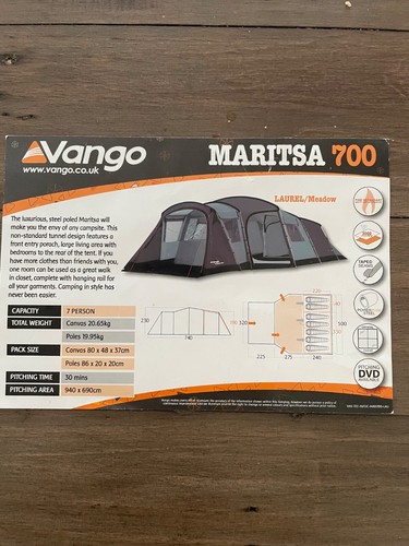 Vango maritsa 700 used tent - maritsa,