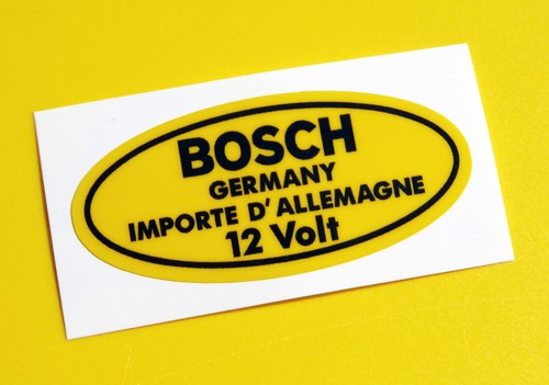 Bosch 12v yellow coil sticker - 12v,