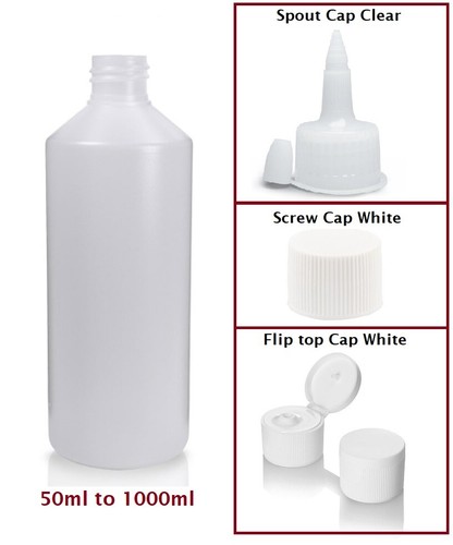 Plastic bottles natural hdpe - natural,