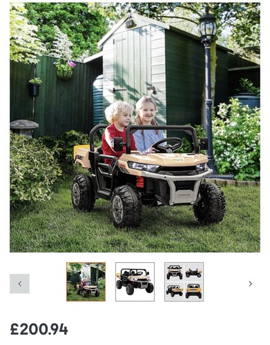 Homcom 12v seater - seater, kids