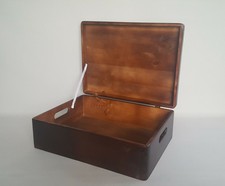 Wooden Solid Brown Storage Box