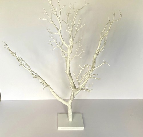 White decorative easter tree - white,