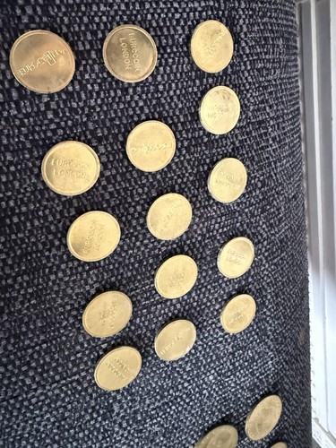 Euro coin london - london, brass