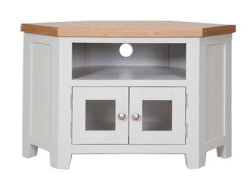 Oak corner stand - oak, tv