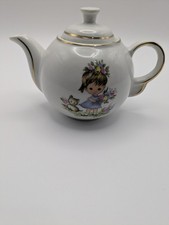 Miniature teapot With Girl And