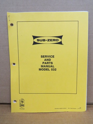 Sub zero service parts - sub-zero,