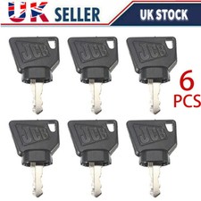 For JCB 3CX Ignition Key for Switch Starter JCB Parts Digger Plant Keys 6Pcs