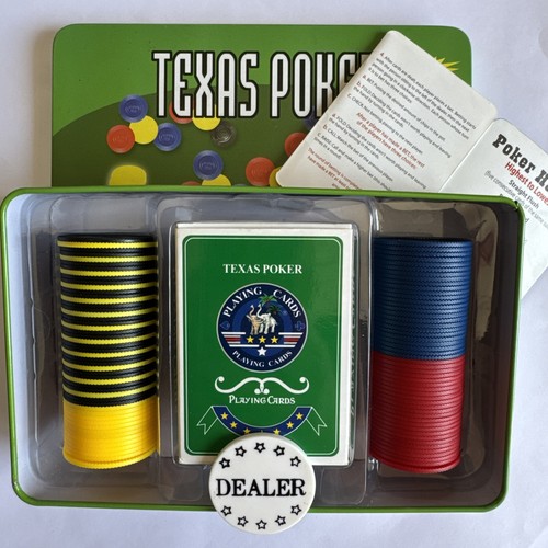 Texas poker tin set - set, playing