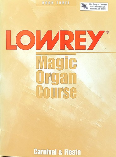 Used lowrey magic organ course - used,