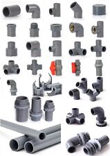 PVC Metric Plumbing Fittings Pipe For Aquarium Fish Tank Pond Solvent Weld