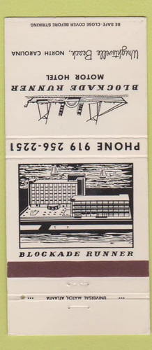 Matchbook cover blockade - matchbook,