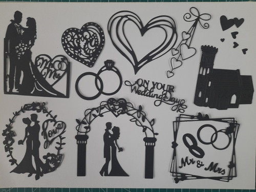 Wedding pack die cuts - wedding,