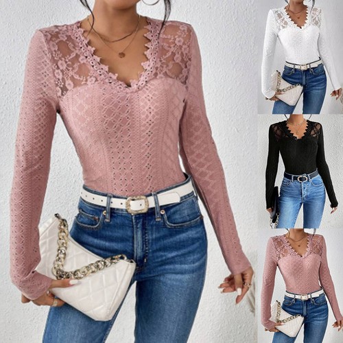 Womens sexy long sleeve lace - womens,