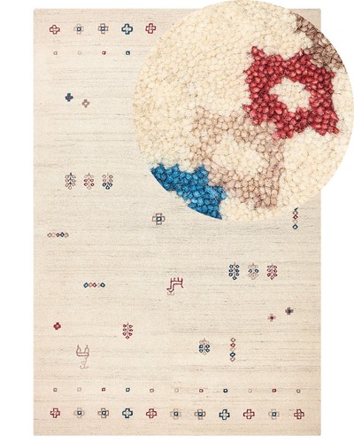Wool gabbeh area rug 200 - wool,
