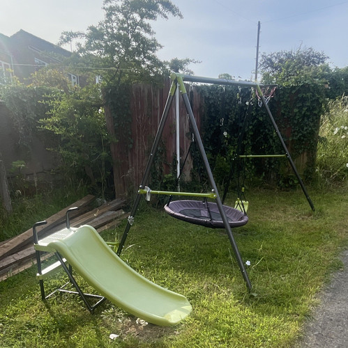 Metal kids swing - metal, with