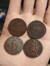 4 × 18th Century Copper