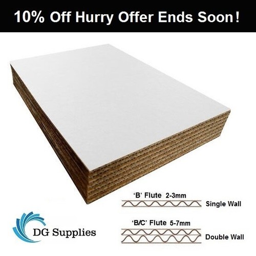 White cardboard corrugated - white,
