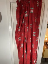 Pair 2007 Lfc Liverpool Football Club Curtains Approx 67” Wide X 70” Drop Each