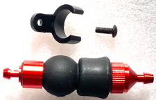 Nitro RC 1/10 & 1/8 Fuel Tank Primer pump - Red Aluminium + fixings. UK Stock