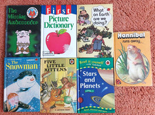 7 Ladybird books - Ambassador , Picture, Earth, Hannibal,Snowman, Kittens, Stars