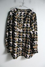 M&S Marks & Spencers Womens Geo Print Tunic Top - Size 18 (j47)