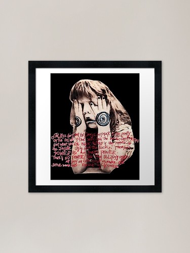 Dead moon girl framed - framed, art