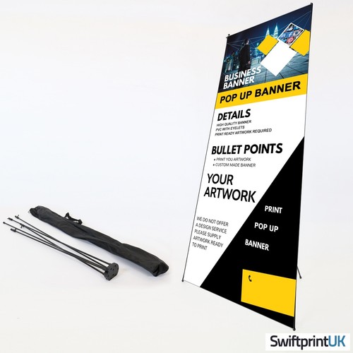 Pop banner stand frame - up,