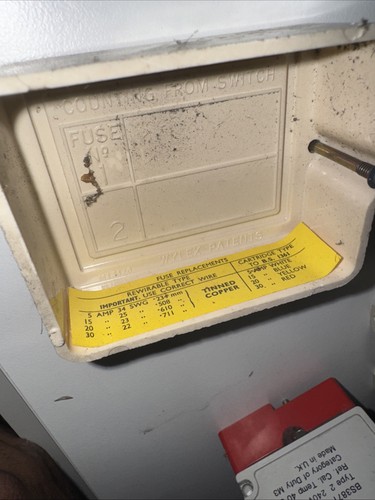 Wylex 204 fuse board cover - wylex,
