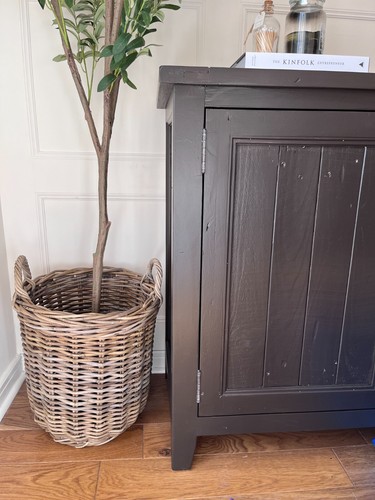 Wicker log basket firewood - log, basket,