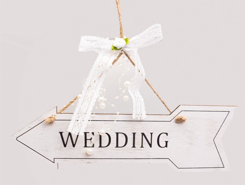 Wooden wedding arrow - wooden,