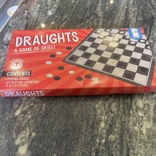 Draughts set games board - draughts,