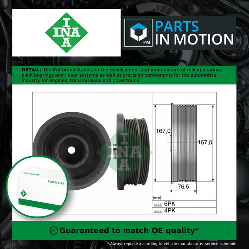 Crankshaft pulley - pulley, (tvd)