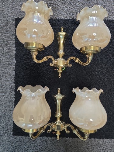 Pair vintage brass - vintage,