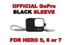 GoPro Silicone Sleeve Lanyard BLACK Go Pro For Hero 7 6 & 5 Black White Silver